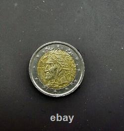 2002 Italian 2 Euro coin, limited edition rare, Dante Alighieri, good condition