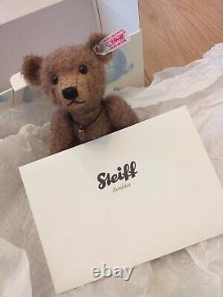 2013 Limited Edition Steiff Rattle Teddy Bear EAN 656712 26cm GREAT CONDITION