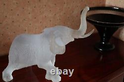 A Magnificent Daum Crystal Elephant Limited Edition Superb Condition 34cm tall