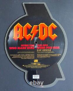 AC/DC Special Limited Edition Picture Disc 1986 WHO MADE WHO A 9425 P