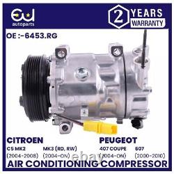 Air Conditioning A/c Compressor For Citroen C5 Mk2 Mk3 Peugeot 407 607 1.6 1.8