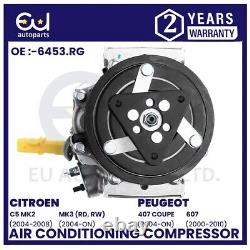 Air Conditioning A/c Compressor For Citroen C5 Mk2 Mk3 Peugeot 407 607 1.6 1.8