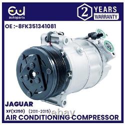 Air Conditioning A/c Compressor For Jaguar Xf X250 11-15 2.2 D C2z13666 C2z29596