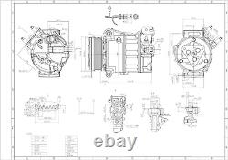 Air Conditioning A/c Compressor For Jaguar Xf X250 11-15 2.2 D C2z13666 C2z29596