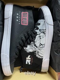 Akedo X Street Fighter Black Size 10 Hi-Tops Limited Edition Unworn Condition