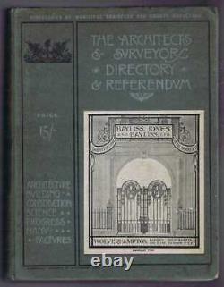 Architecture 1910 Architects & Surveyors Directory & Referendum. Building etc