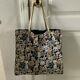 Authentic Chanel Navy Beige Cat Emoticon Emoji Tote Bag Great Condition Preowned