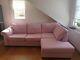 Black Friday - L-shape (left) Pink And Comfy Three Seats Sofa Bed. (ltd Offer)