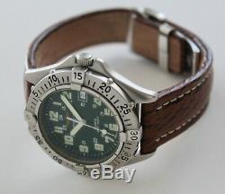 BREITLING men's watch, A57035 COLT model, MINT Condition! Deployment Clasp