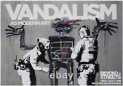 Banksy Beyond the Streets Vandalism Poster Mint Condition