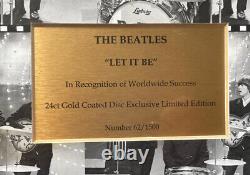 Beatles Limited Edition Abbey Road Gold Disc 21/40 Excellent Condition