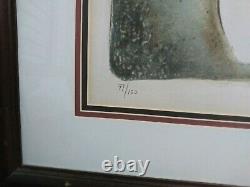 Bernard Charoy Signed Lithograph Limited Edition 77/150 Pristine Condition 32X25