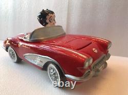 Betty Boop Limited Edition 1958 Corvette Cookie Jar Retired And Numbered