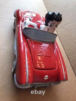 Betty Boop Limited Edition 1958 Corvette Cookie Jar Retired And Numbered