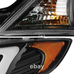 C-Shape OLED Tube Headlights Lamps For 2008-2014 Subaru WRX STI Xenon HID D2S