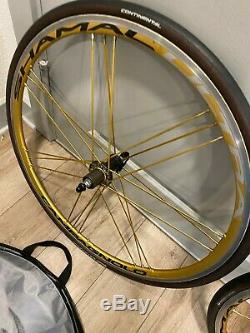 Campagnolo Shamal Ultra Tubular Limited Edition Gold Wheelset Mint Condition