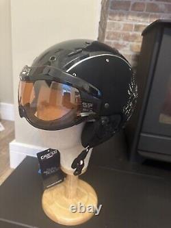 Casco SP Six Crystal Black Limited Edition Size M 54 58 CM. Skiing Helmet