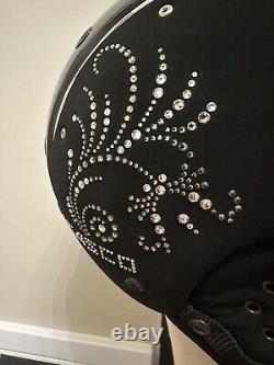 Casco SP Six Crystal Black Limited Edition Size M 54 58 CM. Skiing Helmet