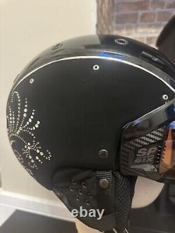 Casco SP Six Crystal Black Limited Edition Size M 54 58 CM. Skiing Helmet