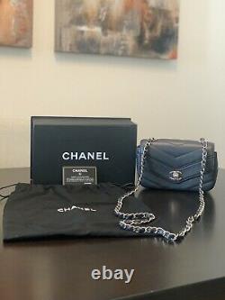 Chanel Mini Chevron Flap Bag (Limited Edition) Calfskin, Perfect Condition
