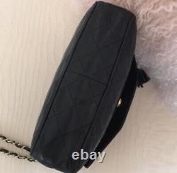 Chanel tassel bag- vintage Great Condition! BLACK