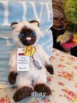 Charlie Bears Claws Cat Minimo Limited Edition Retired Tags Rare Great Condition