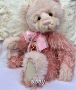 Charlie Bears Gladrags Mohair pink 2016 Ltd Ed Retired Tags Bag Exc Condition