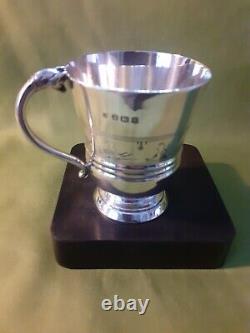 Charming antique Solid silver christening cup. Excellent condition 102grms