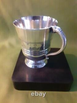 Charming antique Solid silver christening cup. Excellent condition 102grms
