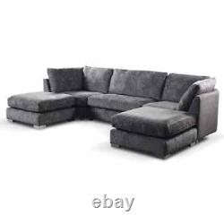 Cherrywood sofas ltd Bishop U Shape Corner Sofa in Truffle Platinum Fabric