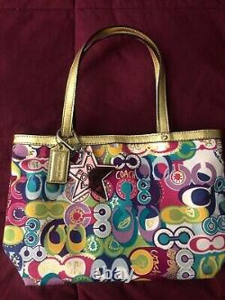 Coach Rare Limited Edition Glam Poppy Print Top Handle bag in Pristine Condition