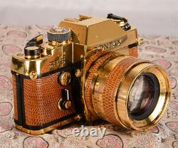 Contax RTS Gold Limited Edition with Planar 50mm F1.4 Mint Condition #019567