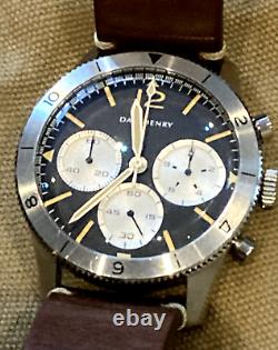 Dan Henry 1963 Ltd Edition Chronograph Black Dial Men's Watch vg condition