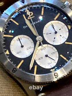 Dan Henry 1963 Ltd Edition Chronograph Black Dial Men's Watch vg condition