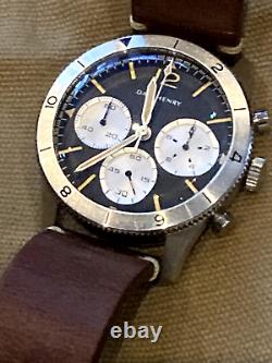 Dan Henry 1963 Ltd Edition Chronograph Black Dial Men's Watch vg condition