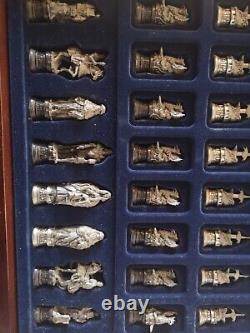 Danbury Mint Camelot Chess Set Pewter Limited Edition Good Condition