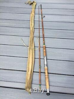 Dawsons Of Bromley Ltd Split Cane 8ft Vintage Fishing Rod In Excellent Condition