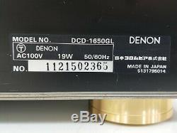 Denon DCD-1650GL Limited Edition Compact Disc Player in Excellent Condition