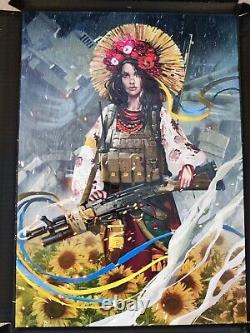 Displate Limited Edition Stand with Ukraine Mint (Excellent condition)