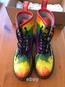 Dr Martens Limited Edition Pride Tyedye Boots Size VERY GOOD CONDITION
