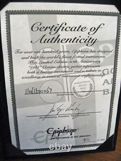 EPIPHONE LTD EDITION 50th ANNIVERSARY 1961 CASINO E230TD. COLLECTORS CONDITION