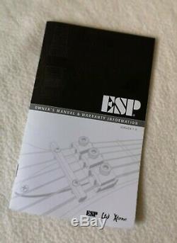 ESP LTD EC-1000 See Thru Dark Cherry FANTASTIC CONDITION EMG pickups mahogany