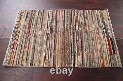 Elegant Handcrafted Gabbeh Kashkoli Wool Rug Limited Edition 3x5 ft