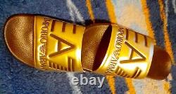 Emporio Armani EA7 Visibility sandals Gold/Black, Mint condition limited edition