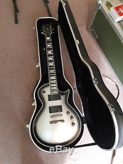 Esp Ltd EC-1000 Silver Burst Guitar in good condition and with hardcase