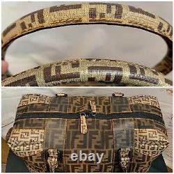 Fendi Zucca Spalmati B Mix Large Tote Authentic Mint Condition Amazing MSRP$3995