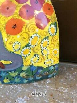 GOEBEL ROSINA WACHTMEISTER CATS LIMITED EDITION VASE H25cm x W21cm EX+ CONDITION