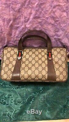 GUCCI Sherry Line Boston Satchel Excellent Condition I Am The Original Owner