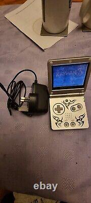 Game Boy Advance SP Tribal Limited Edition Silver Good Condition