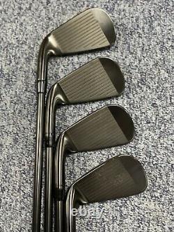 Good Condition Ltd Edition Titleist T200 Black Out Irons Amt S300 Black Shaft